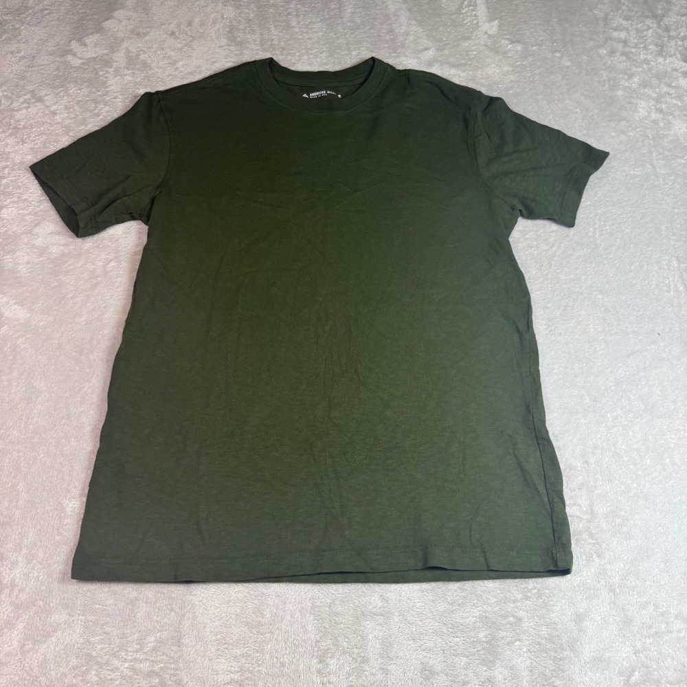 NWOT American Giant Mens Premium Slub Crew Neck T-Shirt S Green Made in USA